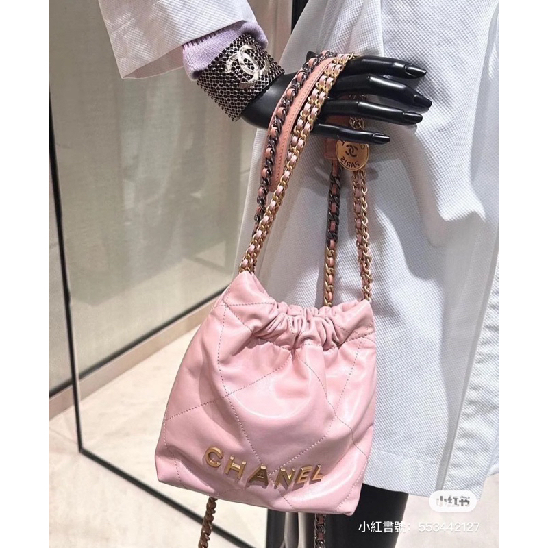 Chanel 23s 22bag mini 粉色 太可愛了💕😍😍正品代購