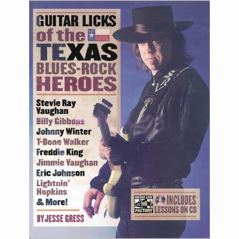 電子樂譜 Guitar Licks Of The Texas Blues-Rock Heroes藍調吉他英雄樂句