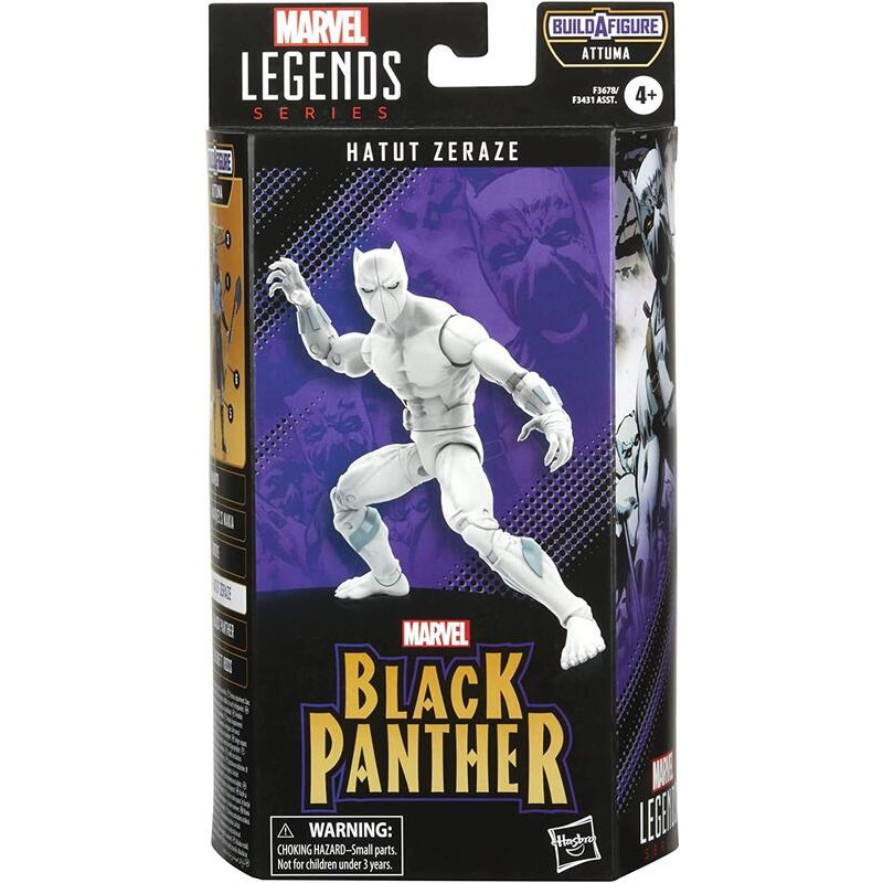 孩之寶 漫威 6吋 可動 黑豹 Hatut Zeraze BLACK PANTHER 白黑豹