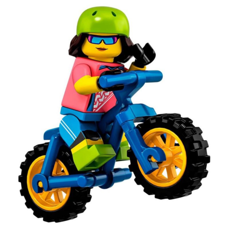 已拆 樂高 LEGO 71025 第19代 人偶包 16號 越野腳踏車 女孩