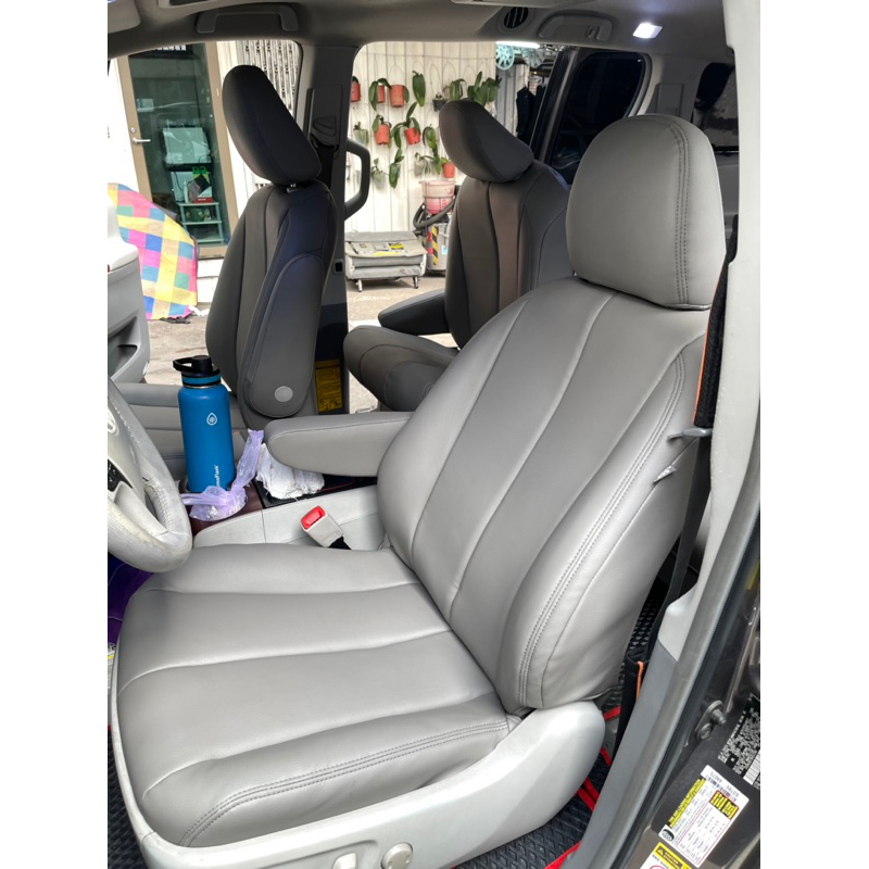 Toyota Sienna 汽車 皮椅重編 重包 換皮 皮椅更新 皮椅 龜裂 破損 Previa