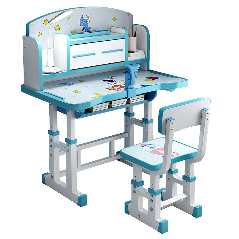 YAON雅居 兒童學習桌 家用書桌 可升降簡約小學生寫字桌 小孩作業桌課桌椅套裝