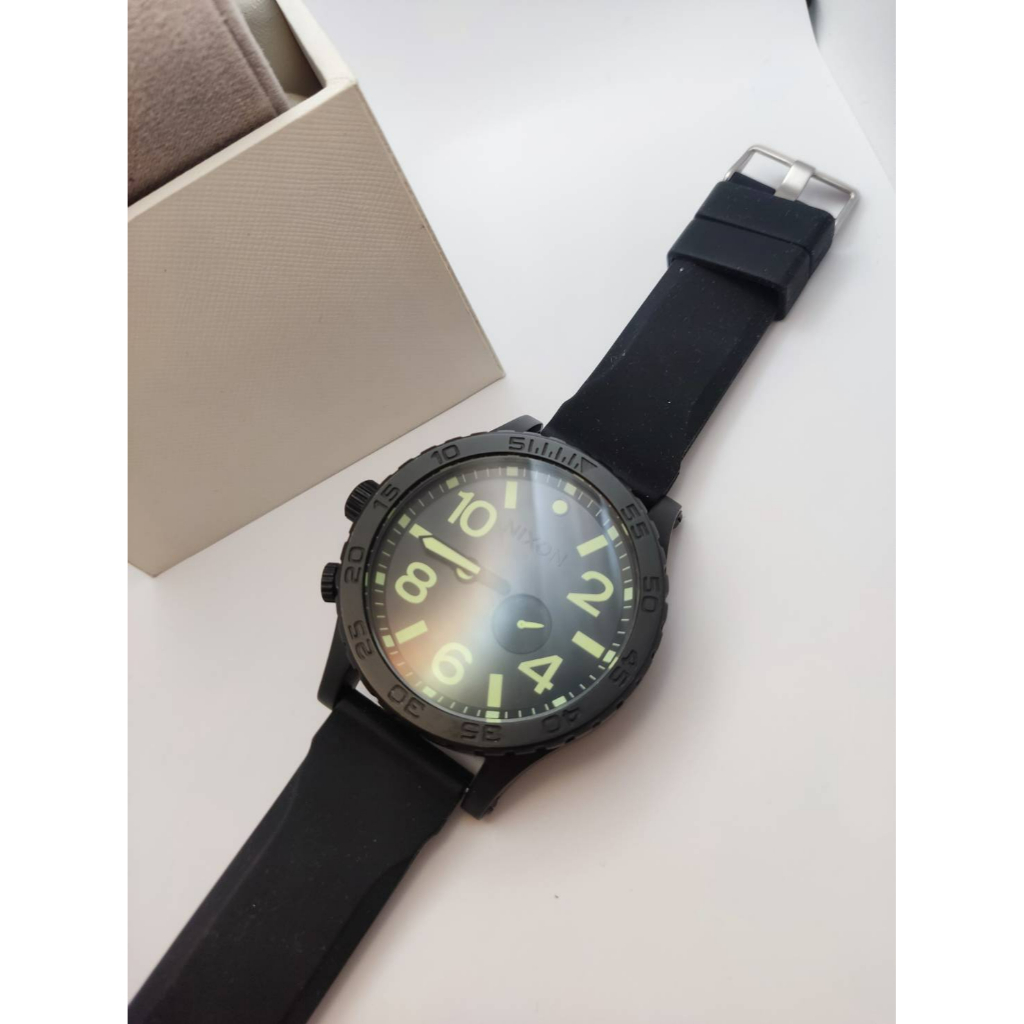稀有 原價一萬多 潮汐顯示 NIXON  專業衝浪錶 潛水錶 正品 圈可轉 新錶帶 大錶徑 錶玻無刮 男錶 手錶 尼克森