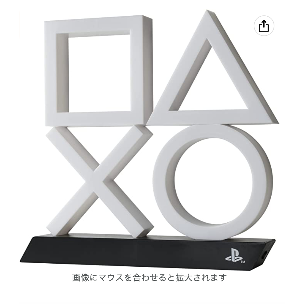&lt;日本直送&gt;PlayStation Icons XL Light 白色小夜燈