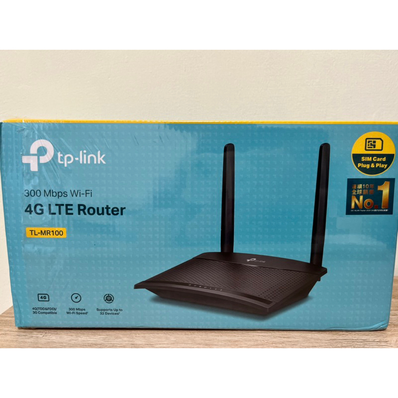 TP-Link TL-MR100 4G分享器 ⚡️快速出貨！wifi分享器 N300 支援SIM卡 路由器 隨插即用