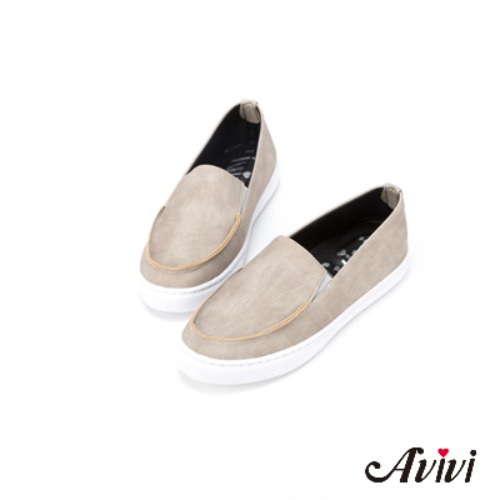 【Avivi】經典款 MIT 刷色休閒鞋-黑色/灰色/白色/藍色/粉色