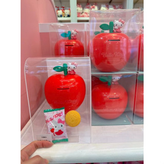 ♥小公主日本精品♥ Hello Kitty 紅蘋果存錢筒 撲滿 居家擺飾 大阪限定 ~ 8