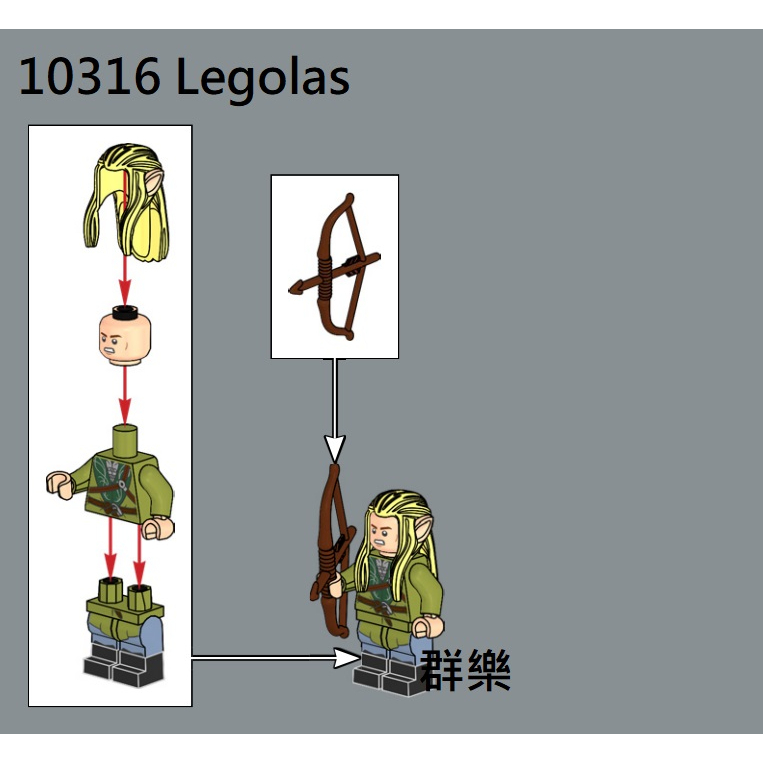 【群樂】LEGO 10316 人偶 Legolas