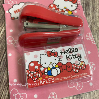 三麗鷗 Hello Kitty 迷你釘書機 釘書機 攜帶型釘書機 小釘書機 附一盒釘書針 裝訂小物