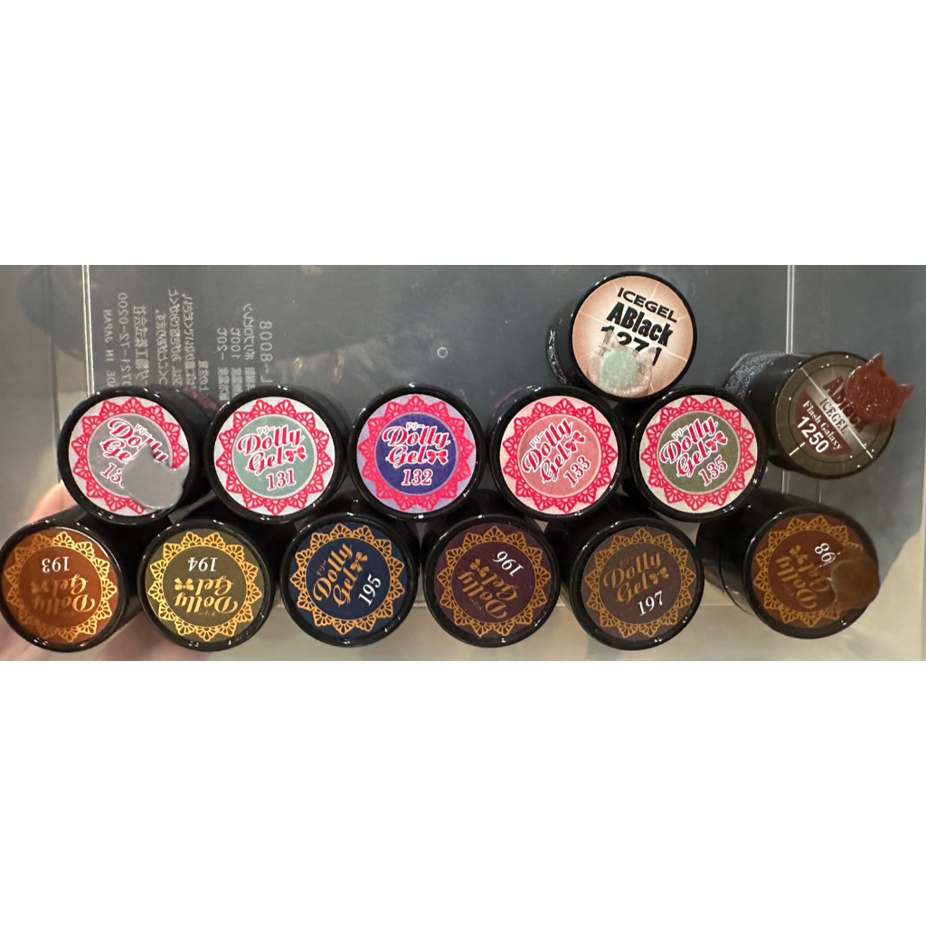 ‼️自售‼️現貨大出清 全新/二手 DollyGel 罐裝 彩色凝膠#130-135、#193-198 罐裝膠