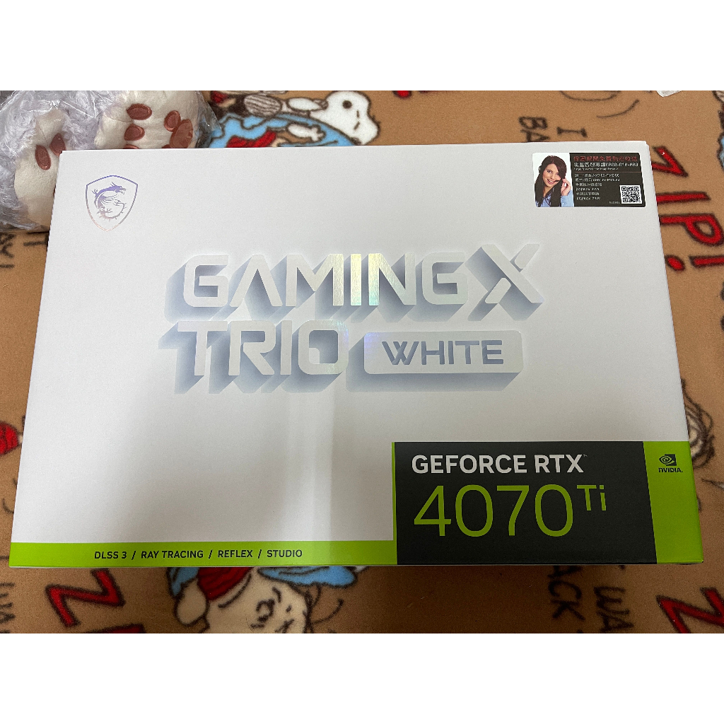 【現貨全新未拆】MSI 微星 白龍 RTX 4070 Ti GAMING X TRIO WHITE 12G