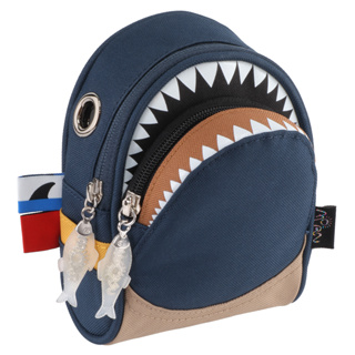 【Morn Creations 台灣直送】正版鯊魚手機包零錢包-深藍
