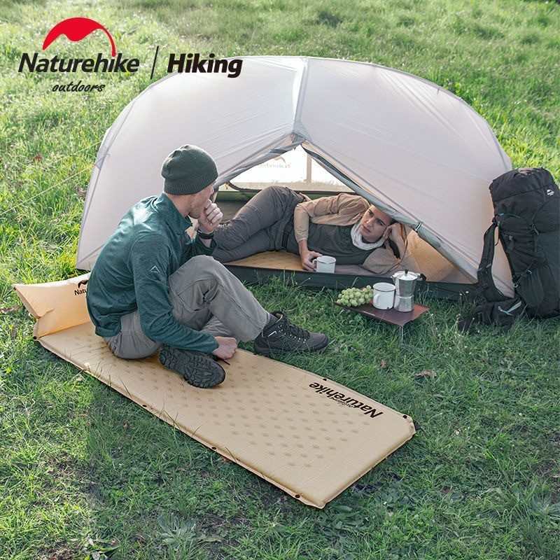 Naturehike 挪客 NH 可拼接 單人充氣床墊  加厚自充帶枕可拼接氣墊 防潮墊 兩色 睡墊 露營 戶外