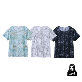 X-girl MARBLE MESH S/S TOP 短Ｔ05192321