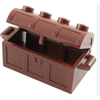 <樂高人偶小舖>正版樂高LEGO 木箱 金色 牛奶糖 紅棕 平光銀 紫 寶箱 箱子 藏寶箱 單個 配件