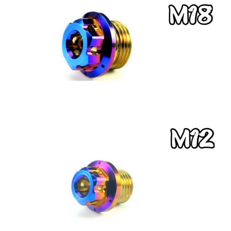 鈦魂 M18 M12含氧感知器螺絲 涵養螺絲 鍍鈦涵養螺絲 含氧排氣管螺絲 不鏽鋼內外六角 含氧感知器螺絲 含氧螺絲