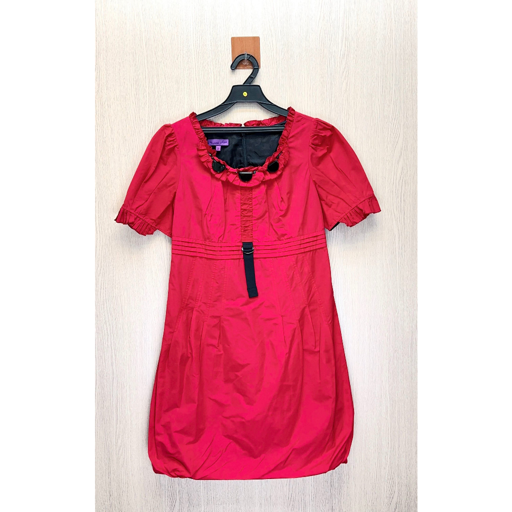 Donna Hsu 六藝設計師品牌 高貴亮紅修身洋裝