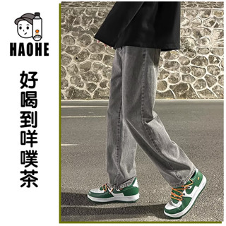 ✨隔日到！現貨！免運！✨ 新品牛仔褲 韓版潮流牛仔褲 百搭休閑長褲 彈力中腰直筒寬鬆牛仔褲男 工作褲 工裝牛仔褲子