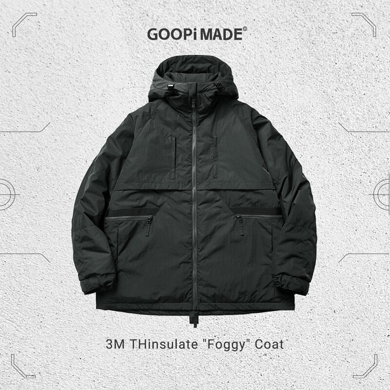 低於原價 孤僻 goopi 外套 黑 灰 E.4th 3M Thinsulate “Foggy” Parka