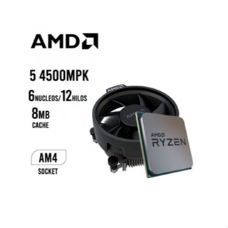 [含稅開發票] 全新 AMD R5 4500 MPK (6核12緒) 搭 A520M-K 主機板 含風扇
