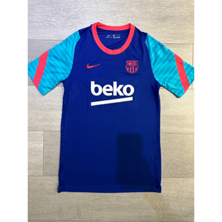 Nike FC Barcelona 西甲 巴塞隆納 2020-21 賽前訓練球衣 CW1611-456 足球衣