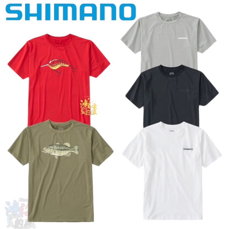 《SHIMANO》22 SH-005V 速乾彩繪釣魚T恤 中壢鴻海釣具館