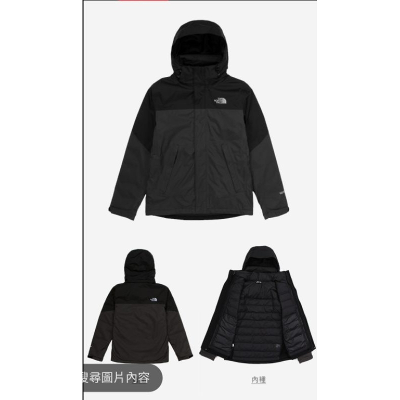 the north face三合一外套 gore tex