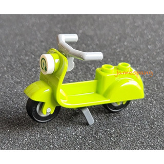 【臺中翔智積木】LEGO 樂高 萊姆綠 電動 偉士牌 摩托車 Scooter