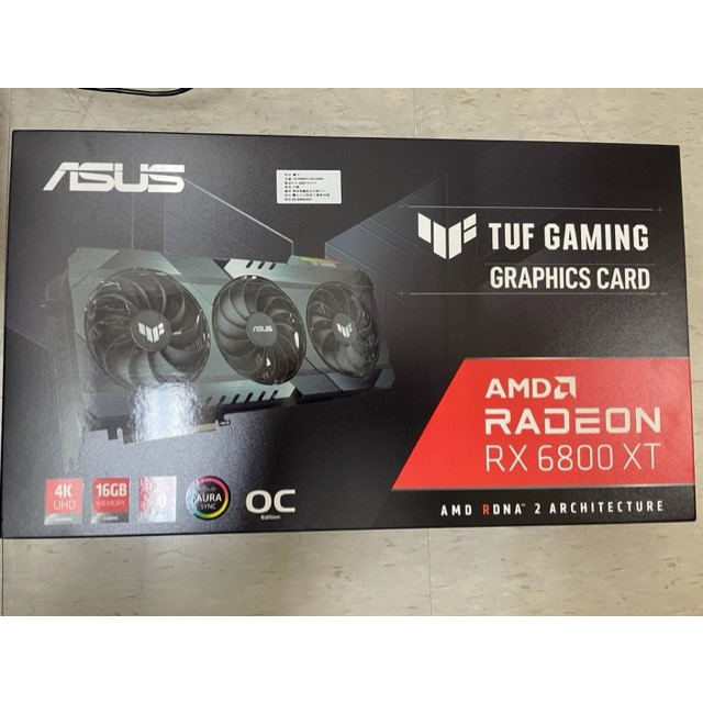 ASUS TUF GAMING AMD RADEON RX 6800 XT 16G顯示卡