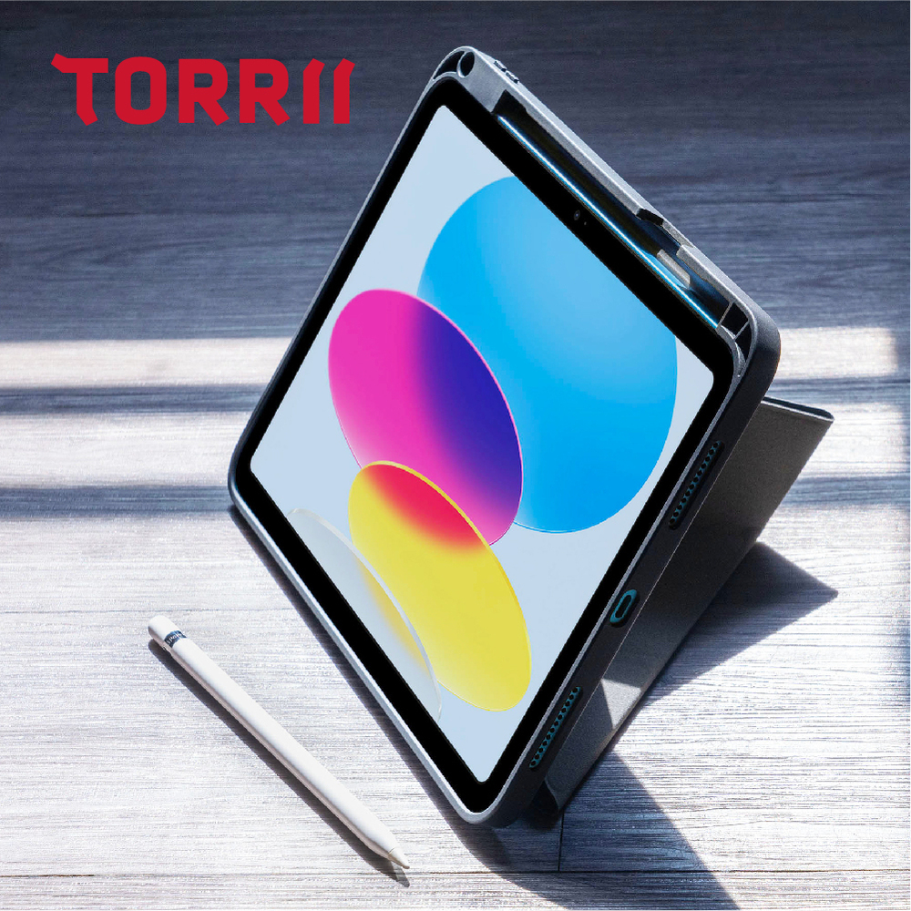 【TORRII】TORRIO Plus iPad 10.9”多角度摺疊保護套  支架式折疊 專屬筆槽