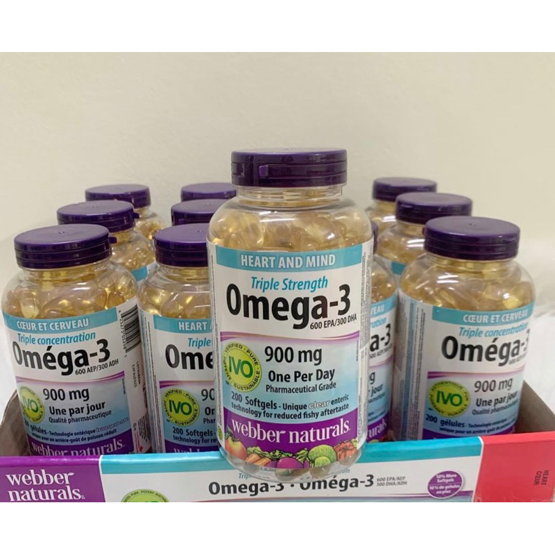 現貨。代購加拿大Webber Naturals Omega 3 魚油