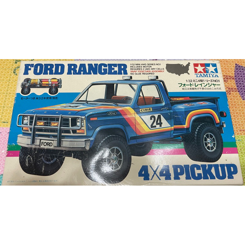 TAMIYA 1/32 MINI 4WD FORD RANGER 4x4 PICKUP