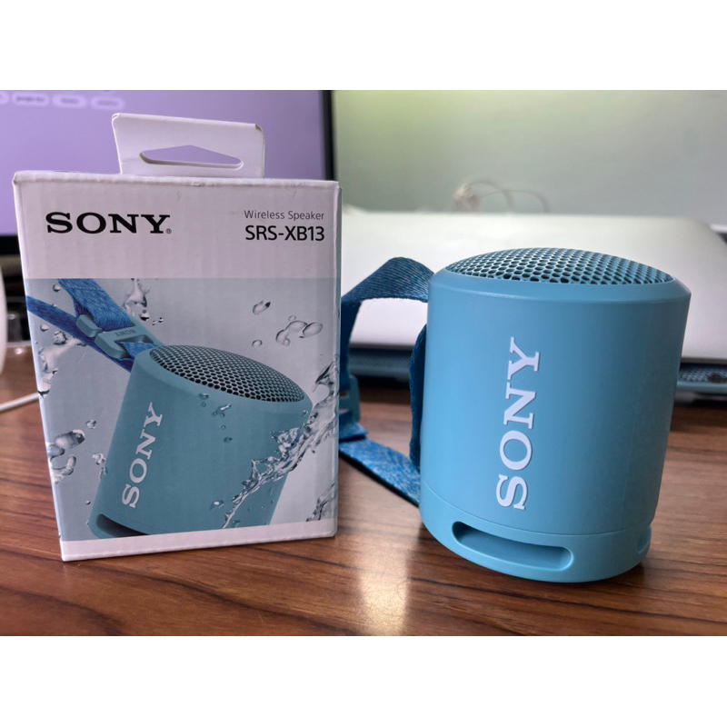 二手 原廠 Sony 可攜式防撥水藍芽喇叭 SRS-XB13 粉藍