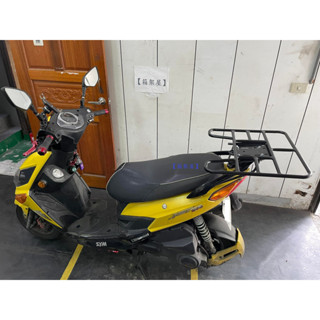 【新北新莊箱架屋】三陽 JET POWER 捷豹 橫桿型 後架 + 外送架 保溫箱架 機車 載貨架 可開座墊 可載人