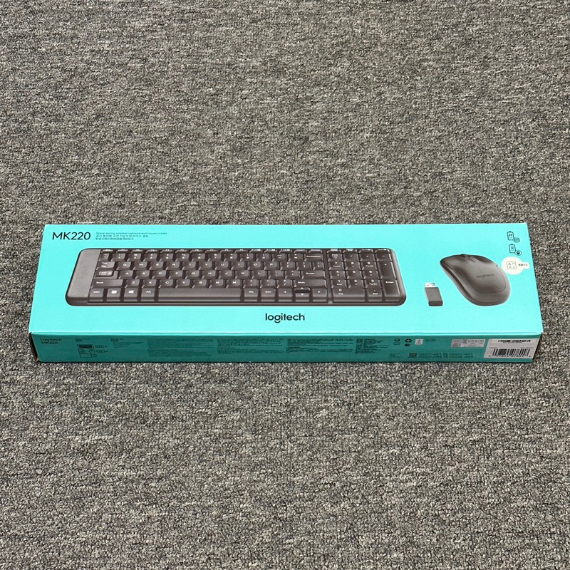羅技mk220 無線鍵盤滑鼠組 附贈品