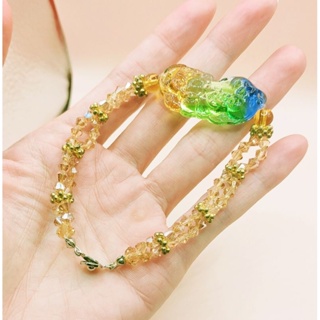 幸運琉璃貔貅 手工設計造型水晶手鏈 手環