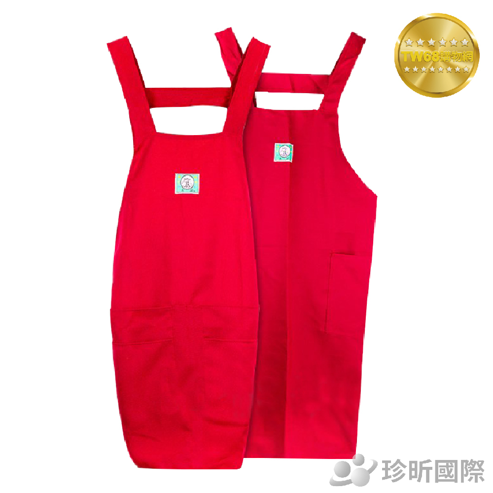 台灣製 黃金袋 和風圍裙 2款 3色隨機 圍裙 廚房用具 料理用具 防汙 餐飲【TW68】