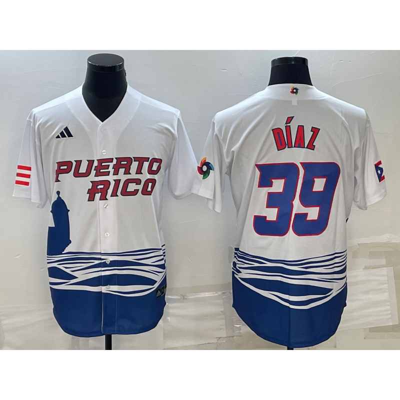 2023 世界杯 棒球 球衣 波多黎各 Puerto Rico 隊 艾德温 迪亚兹 Edwin Diaz 39 號
