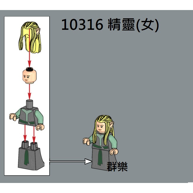 【群樂】LEGO 10316 人偶 精靈(女)