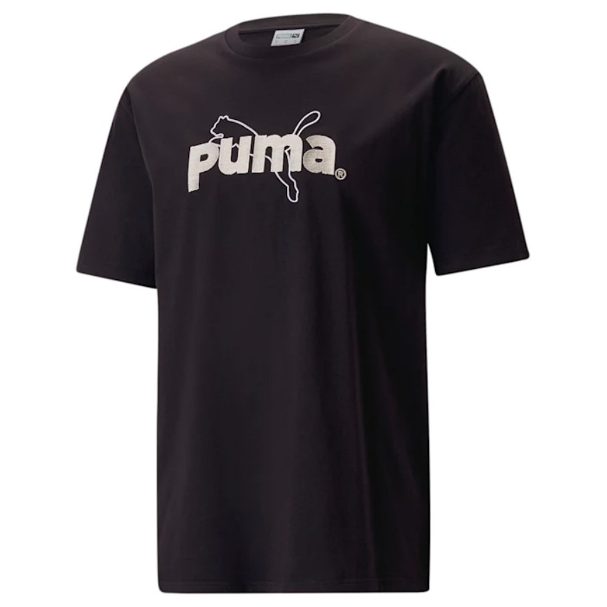PUMA 流行系列 P.Team 男款 黑色 短袖T恤 53825601【KAORACER】