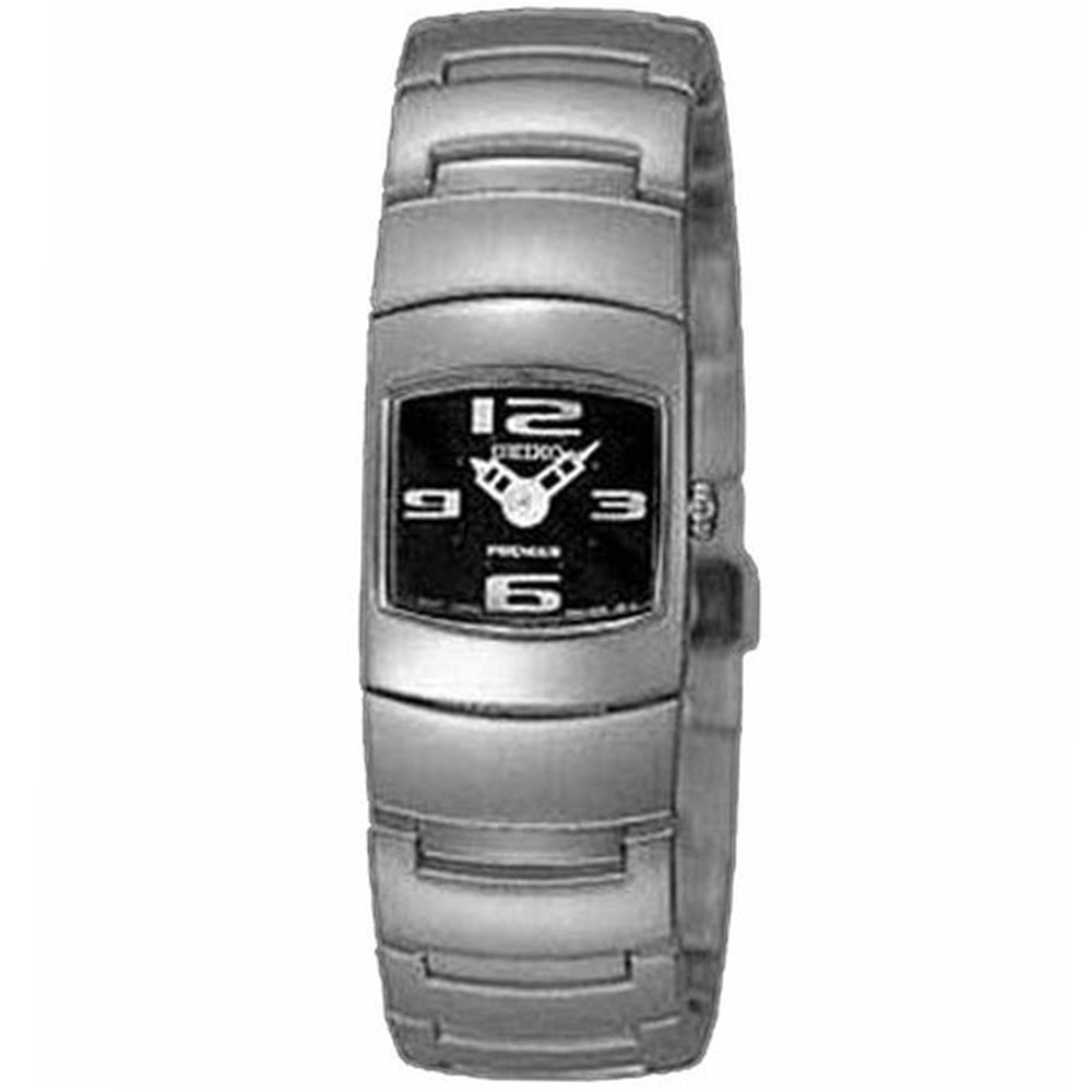 SEIKO 精工 Premier 時尚方形手環式女腕錶1N00-0FK0D  SK008