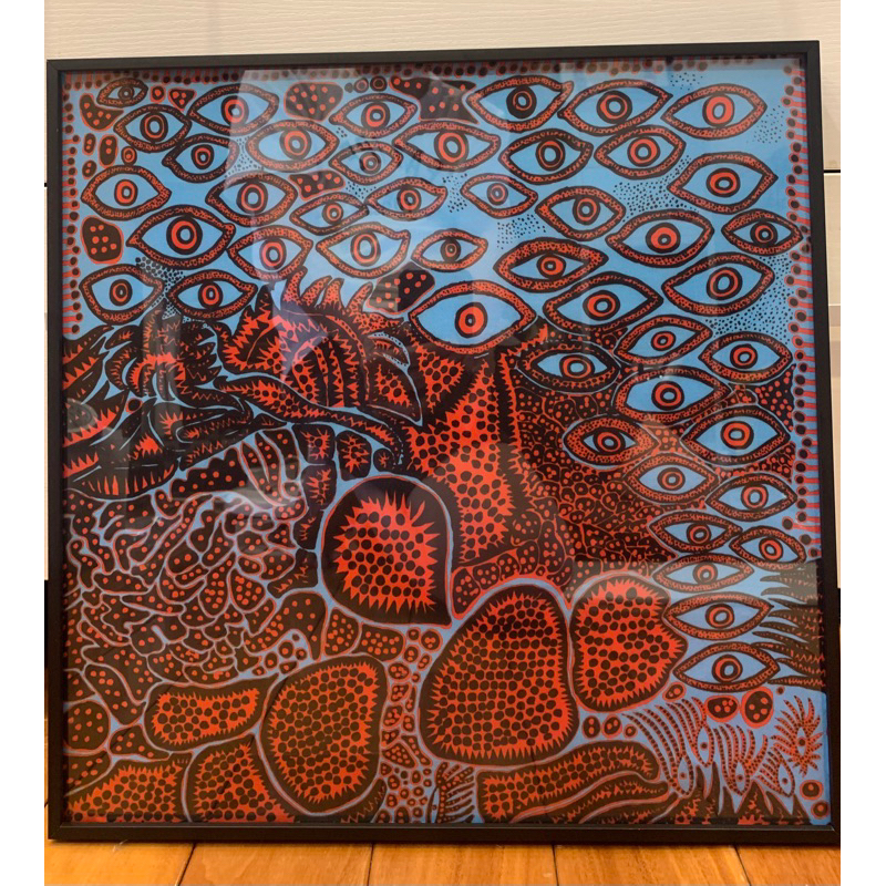 草間彌生🇯🇵抽象畫巔峰系列 永恆的靈魂 《我的眼睛》 私の目  2010掛畫 草間彌生美術館展覽中