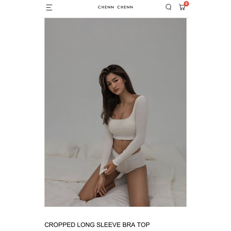 Chennchenn CROPPED LONG SLEEVE BRA TOP