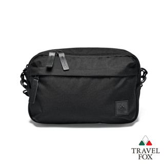 【TRAVEL FOX】BLACK SERIES 輕質感風潮防潑水側揹包(TB808-01 黑)