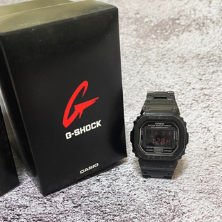 【快速出貨】 G-SHOCK DW-5600BB 改裝 不鏽鋼錶帶 台灣公司貨 DW-5600BB-1｜近全新 全黑款