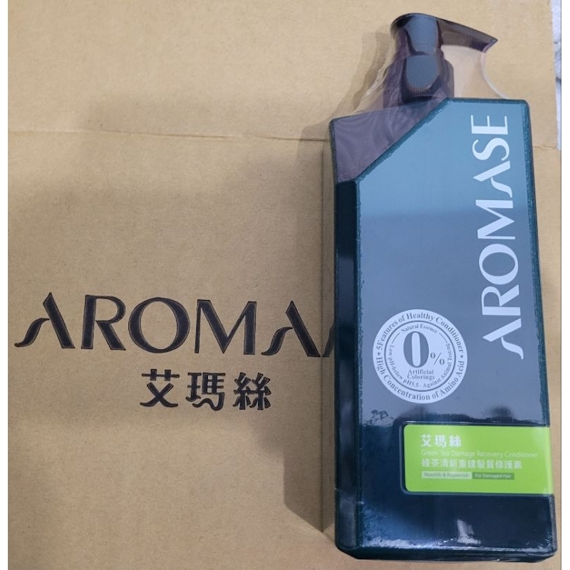 AROMASEX艾瑪絲綠茶清新重建髮質修護素400mL贈5α 捷利爾護色頭皮淨化液 80mL