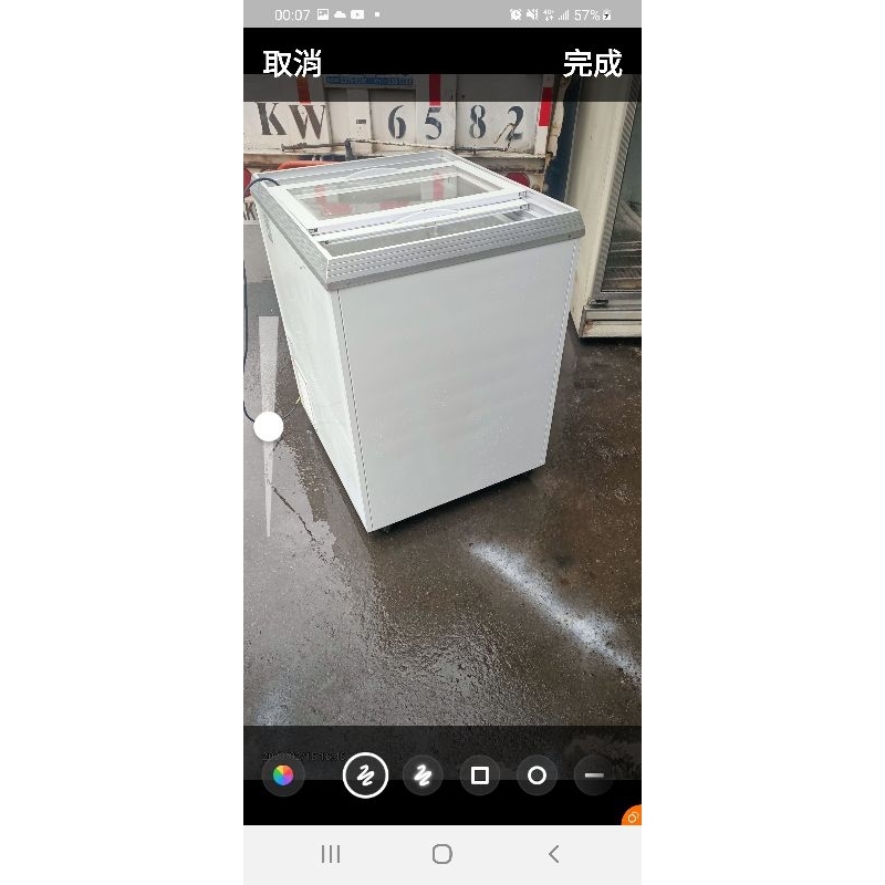 二手中古瑞興2.5尺對拉式，透明冰櫃，拉門式冷凍櫃，冰淇淋櫃，110v，保固3個月，請詢問大戶藥師