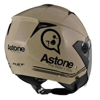 ASTONE RST AQ11 卡其綠 可拆洗 內墨鏡設計 通風系統 3/4罩 安全帽 半罩