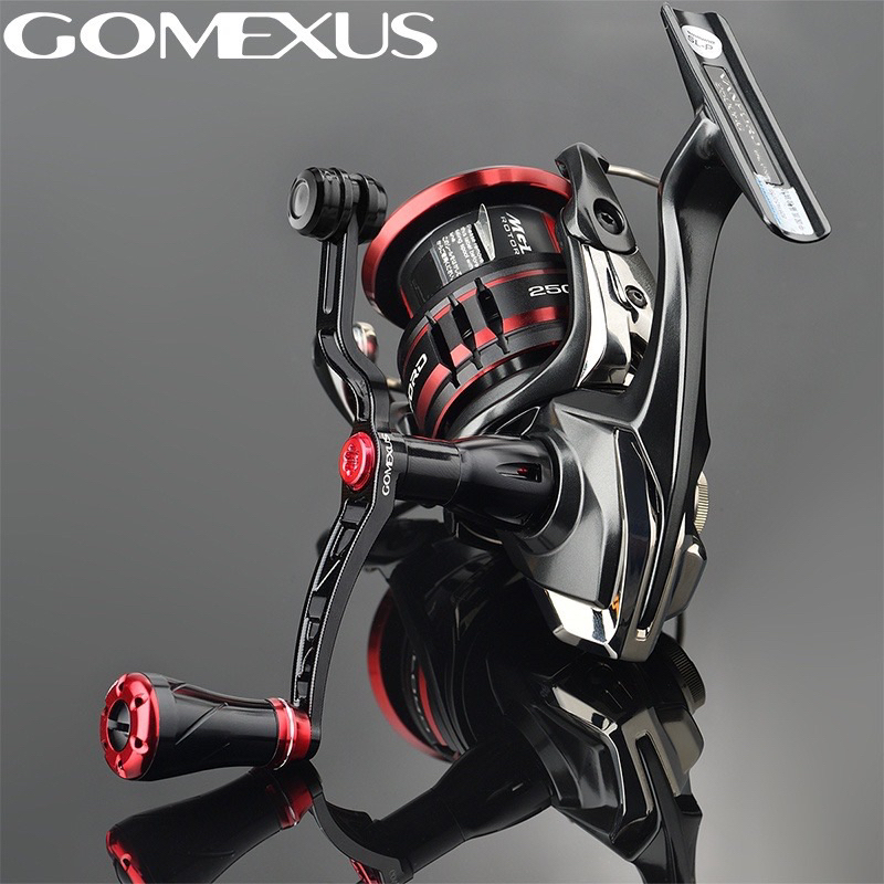 【Gomexus 】 紡車輪帶平衡塊搖臂52mm 磯釣 捲線器 改裝可裝shimano 磯釣 船釣 魷魚釣