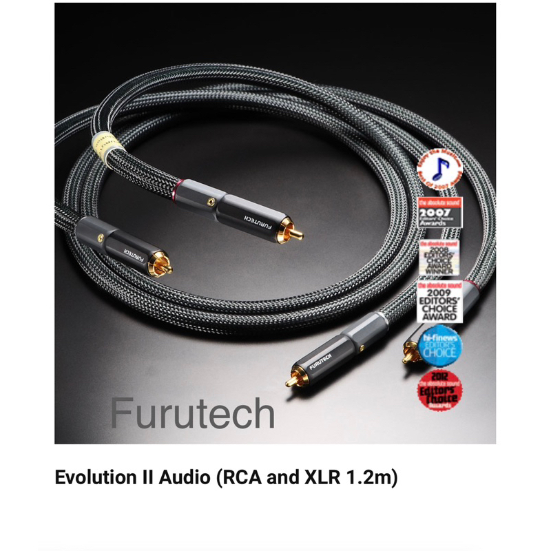 Furutech Evolution II Audio RCA訊號線、XLR平衡訊號線(原廠廠製線) *聊聊享優惠*